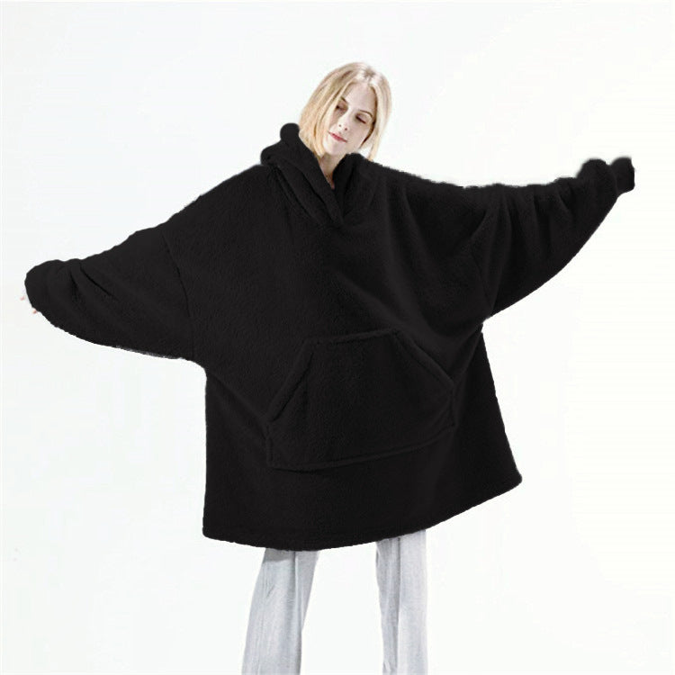 MAPLE hooded wearable blanket in Black