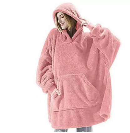 MAPLE hooded wearable blanket in Pink