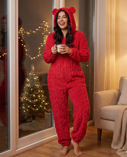 TEDDY onesie in Red