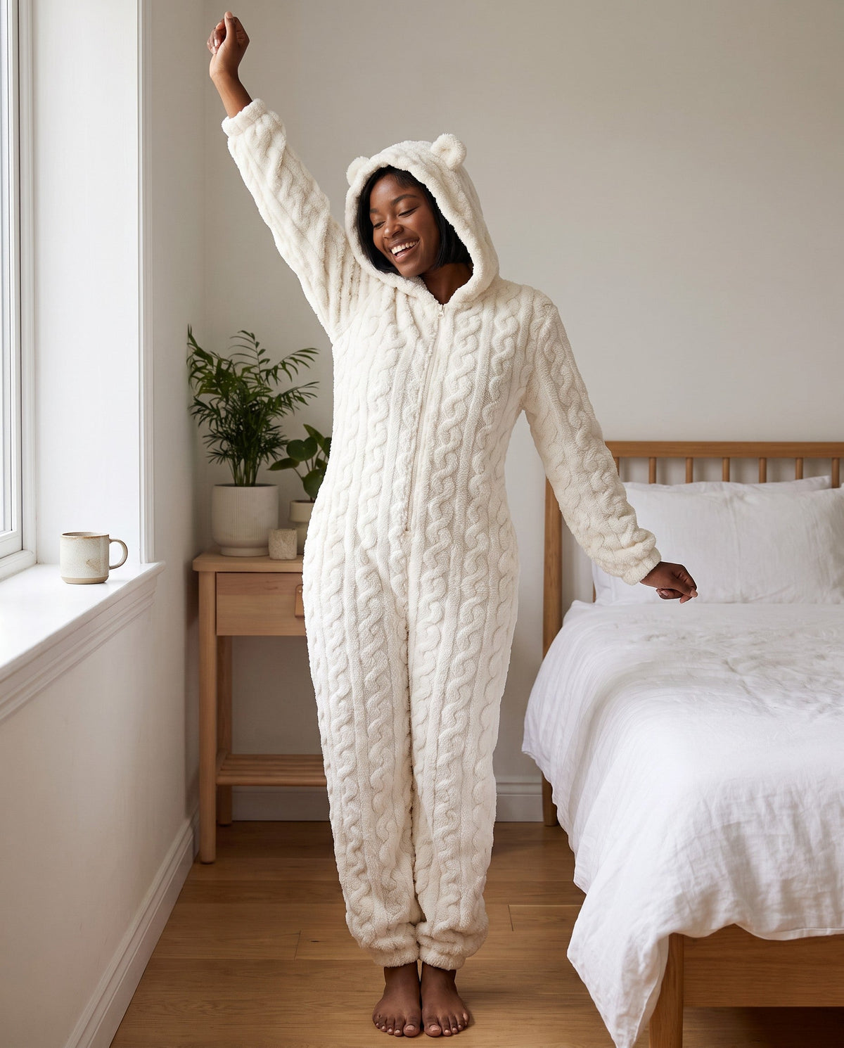 TEDDY onesie in White
